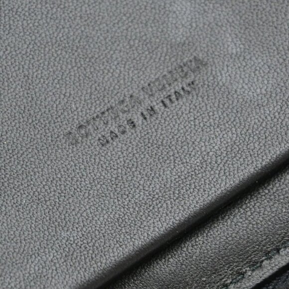 BOTTEGA VENETA Intrecciato Zipper Around Long Wallet Leather Black Italy 67EE081 - Picture 6 of 12